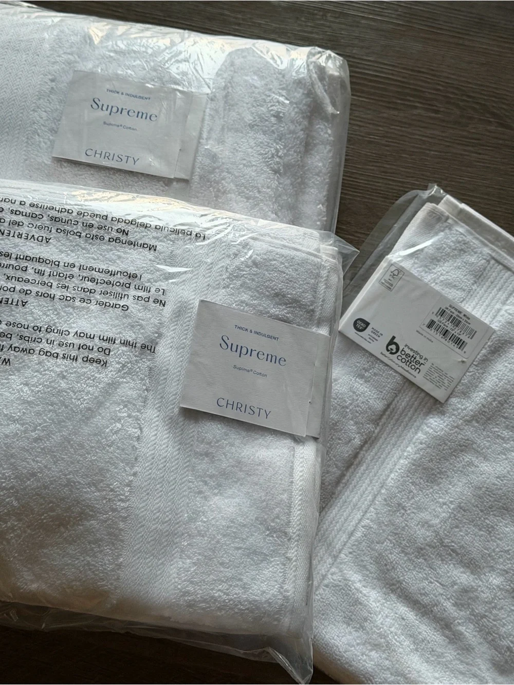 Christy White 6-Piece Bath Sheet Towel Set